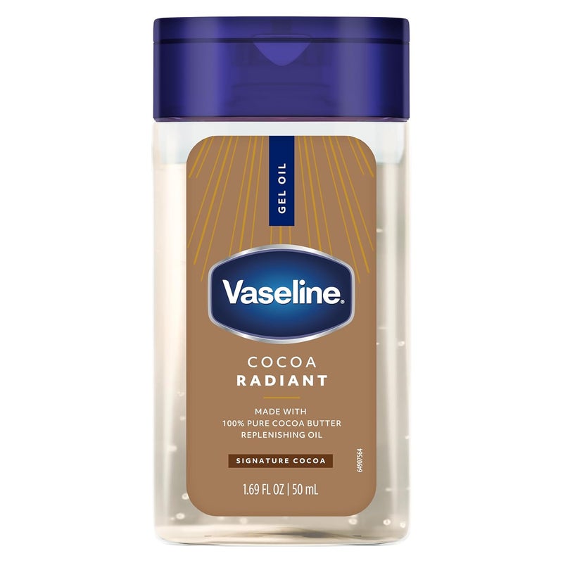 Vaseline Cocoa Radiant Replenishing Oil Gel with Pure Cocoa Butter, Travel Size, 1.69 fl oz, 3 Pack - Image 3